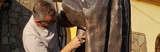 Renowacja figury św. Jana Pawła II