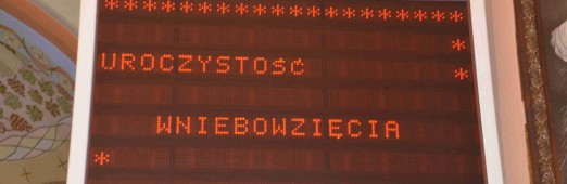 Uroczystość Wniebowzięcia NMP