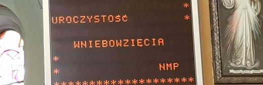 Uroczystość Wniebowzięcia NMP