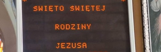 Niedziela Świętej Rodziny