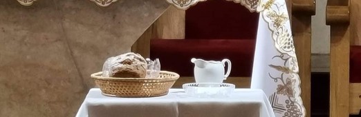 Błogosławieństwo wody, chleba i soli.