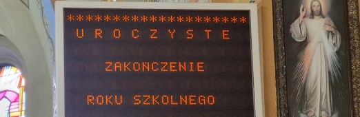 Zakończenie  roku szkolnego